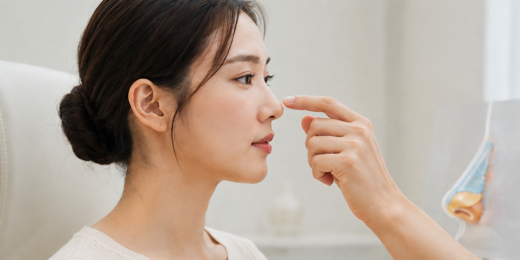 코의 구조와 기존 수술 상태를 세밀하게 진단하는 광주성형외과 코재수술 상담